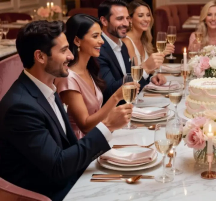 Urodzinowa kolacja w eleganckiej oprawie w restauracji Nocna View